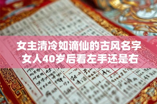 女主清冷如谪仙的古风名字 女人40岁后看左手还是右手