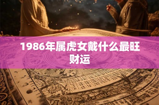 1986年属虎女戴什么最旺财运