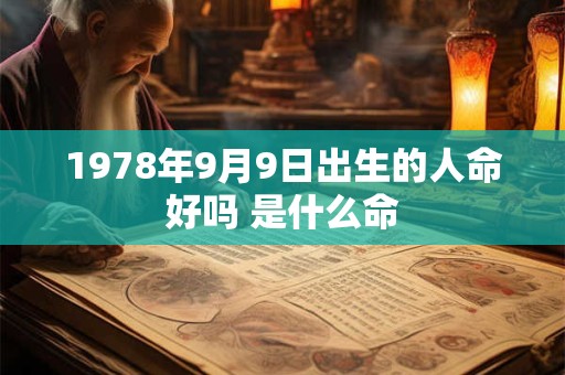 1978年9月9日出生的人命好吗 是什么命