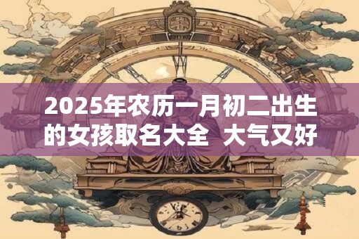 2025年农历一月初二出生的女孩取名大全  大气又好记