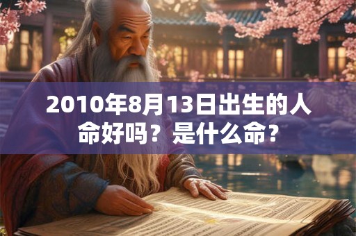 2010年8月13日出生的人命好吗？是什么命？