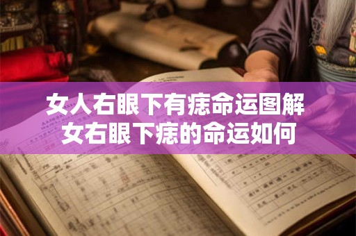 女人右眼下有痣命运图解 女右眼下痣的命运如何