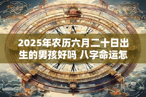 2025年农历六月二十日出生的男孩好吗 八字命运怎么样