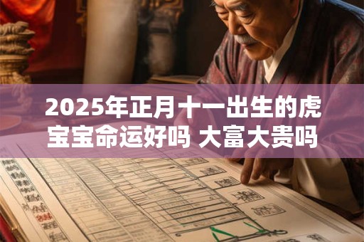 2025年正月十一出生的虎宝宝命运好吗 大富大贵吗