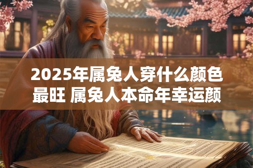 2025年属兔人穿什么颜色最旺 属兔人本命年幸运颜色