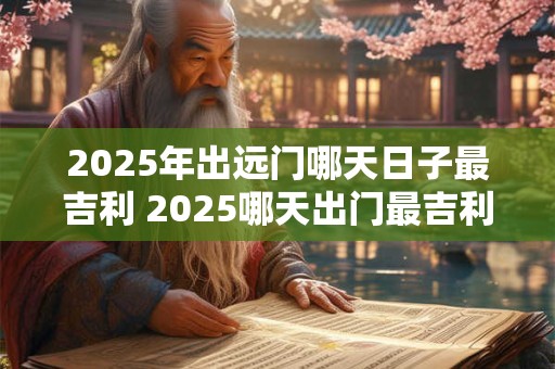 2025年出远门哪天日子最吉利 2025哪天出门最吉利