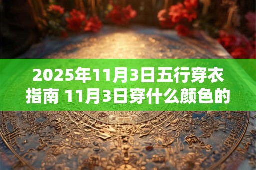 2025年11月3日五行穿衣指南 11月3日穿什么颜色的衣服