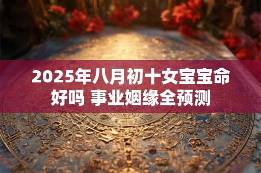 2025年八月初十女宝宝命好吗 事业姻缘全预测
