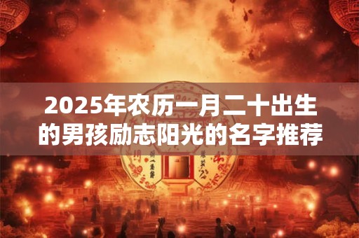 2025年农历一月二十出生的男孩励志阳光的名字推荐