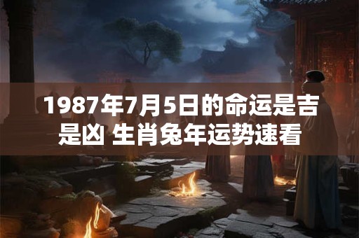 1987年7月5日的命运是吉是凶 生肖兔年运势速看