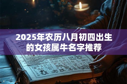 2025年农历八月初四出生的女孩属牛名字推荐