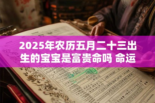 2025年农历五月二十三出生的宝宝是富贵命吗 命运好吗