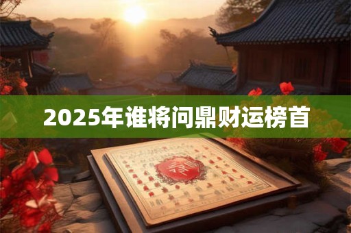 2026年谁将问鼎财运榜首