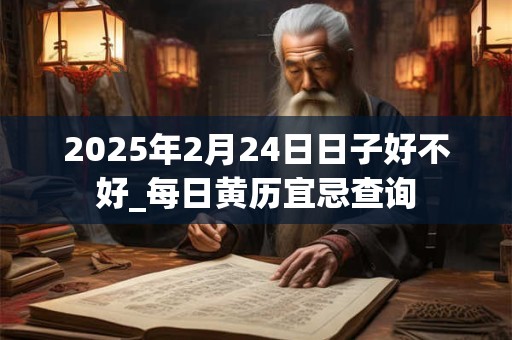 详细阅读:2025年2月24日日子好不好_每日黄历宜忌查询 2025年2月24日日子好不好_每日黄历宜忌查询