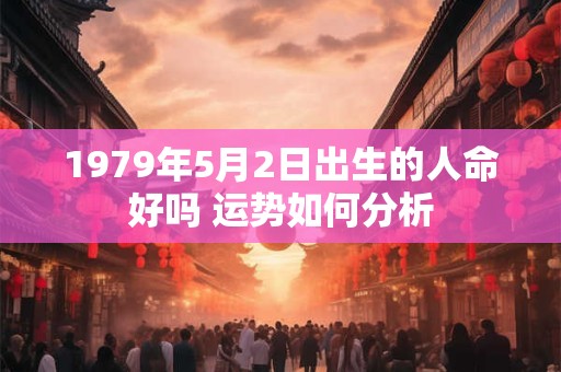 1979年5月2日出生的人命好吗 运势如何分析