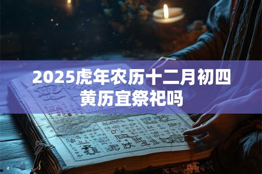 2025虎年农历十二月初四黄历宜祭祀吗