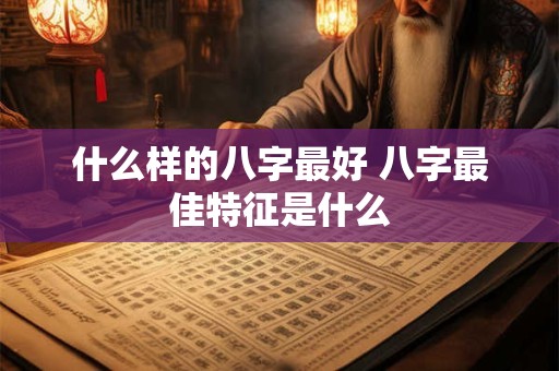 什么样的八字最好 八字最佳特征是什么