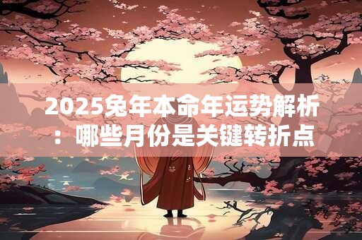 2025兔年本命年运势解析：哪些月份是关键转折点