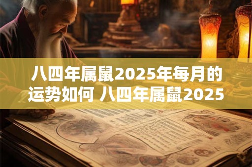 八四年属鼠2025年每月的运势如何 八四年属鼠2025年各个月份的运势如何