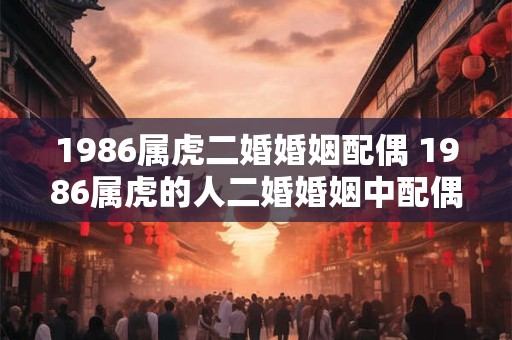 1986属虎二婚婚姻配偶 1986属虎的人二婚婚姻中配偶的特征是什么