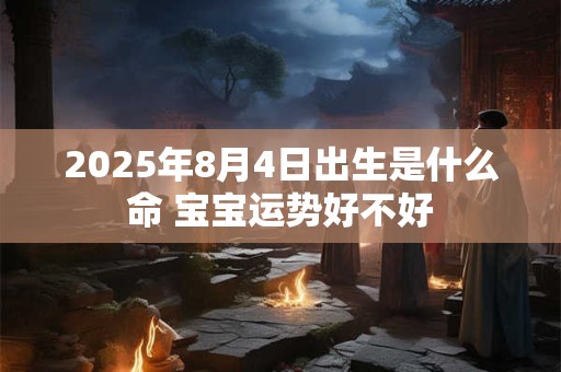 2025年8月4日出生是什么命 宝宝运势好不好