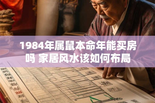 1984年属鼠本命年能买房吗 家居风水该如何布局