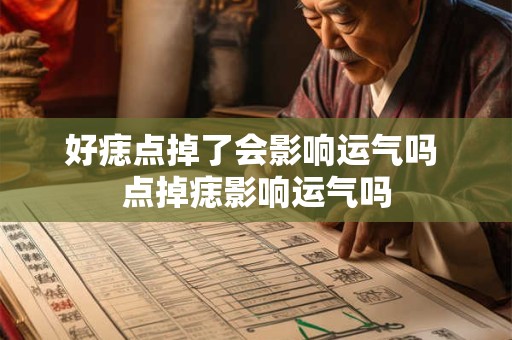 好痣点掉了会影响运气吗 点掉痣影响运气吗