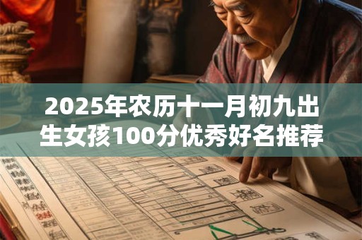 2026年农历十一月初九出生女孩100分优秀好名推荐