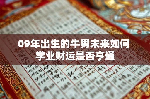 09年出生的牛男未来如何 学业财运是否亨通
