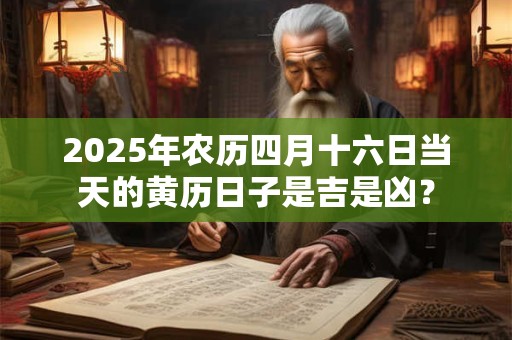 2025年农历四月十六日当天的黄历日子是吉是凶？