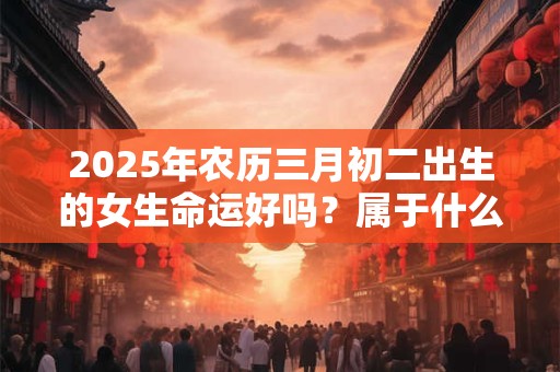 2025年农历三月初二出生的女生命运好吗?属于什么命? 2025年农历三月初二出生的女生命运好吗?属于什么命?