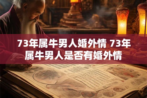 73年属牛男人婚外情 73年属牛男人是否有婚外情