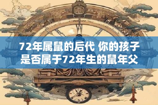 72年属鼠的后代 你的孩子是否属于72年生的鼠年父母