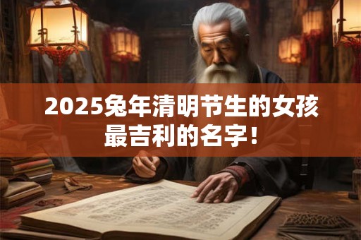 2025兔年清明节生的女孩最吉利的名字！