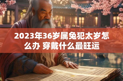 2023年36岁属兔犯太岁怎么办 穿戴什么最旺运