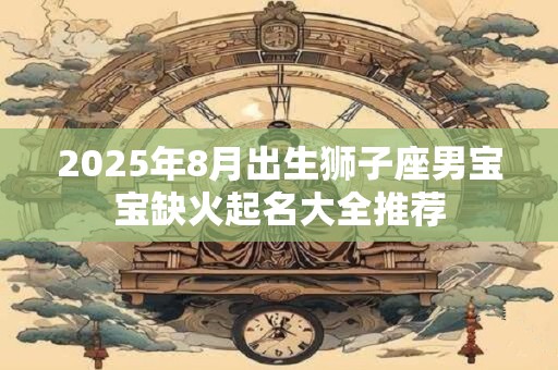2026年8月出生狮子座男宝宝缺火起名大全推荐