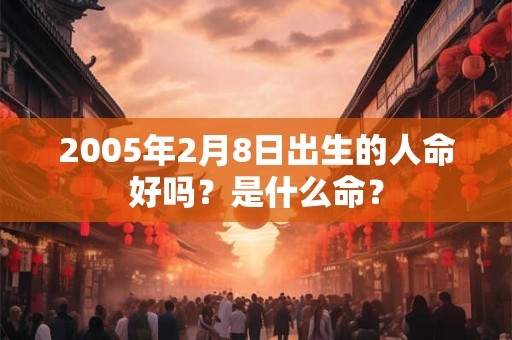 2005年2月8日出生的人命好吗？是什么命？