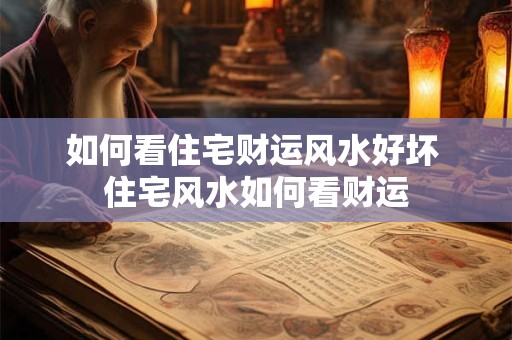 如何看住宅财运风水好坏 住宅风水如何看财运