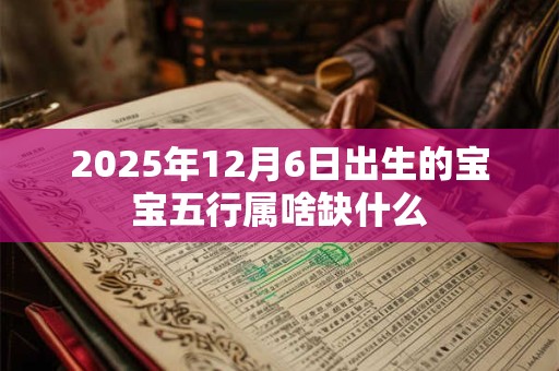 2025年12月6日出生的宝宝五行属啥缺什么