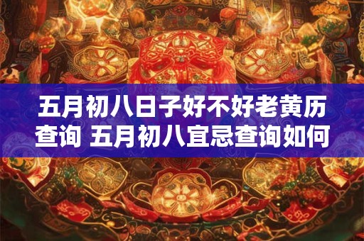 五月初八日子好不好老黄历查询 五月初八宜忌查询如何规避坏运势