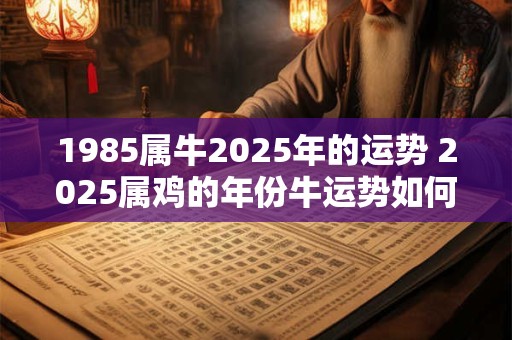 1985属牛2025年的运势 2025属鸡的年份牛运势如何