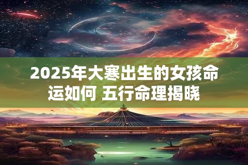 2025年大寒出生的女孩命运如何 五行命理揭晓