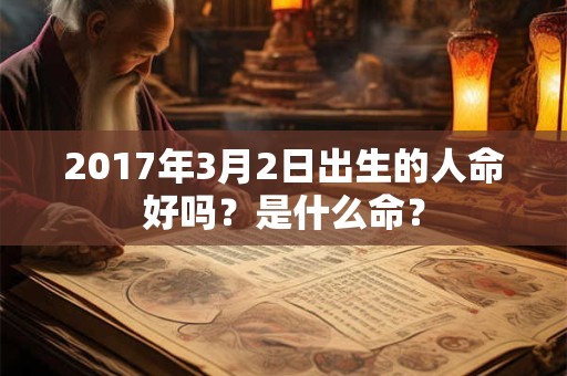 2017年3月2日出生的人命好吗?是什么命? 2017年3月2日出生的人命好吗?是什么命?