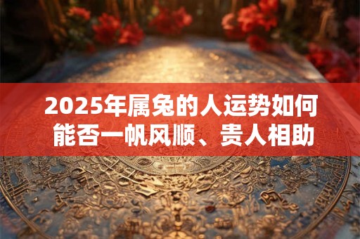 2025年属兔的人运势如何 能否一帆风顺、贵人相助