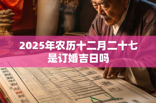 2025年农历十二月二十七是订婚吉日吗