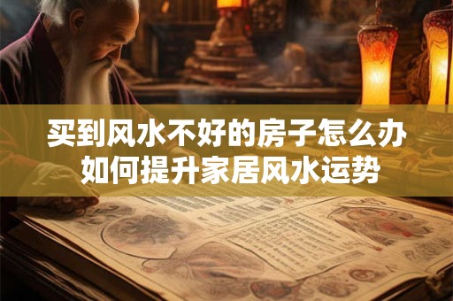 买到风水不好的房子怎么办 如何提升家居风水运势