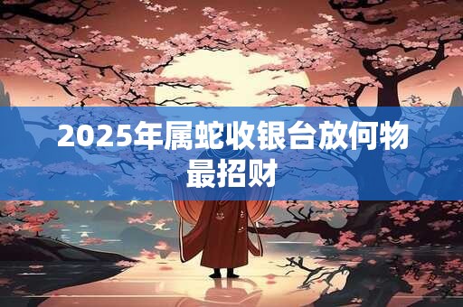 2025年属蛇收银台放何物最招财