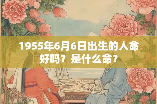 1955年6月6日出生的人命好吗？是什么命？