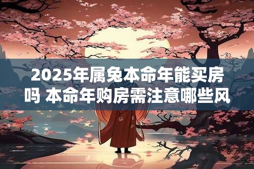 2025年属兔本命年能买房吗 本命年购房需注意哪些风水
