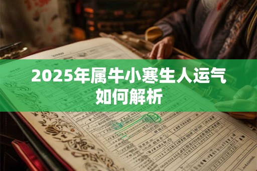 2025年属牛小寒生人运气如何解析
